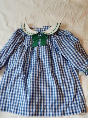 The Beaufort Bonnet Company Blue and White Gingham Dress